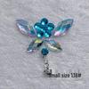 Children's Floral Face Stickers with Crystal Diamonds & Tassels for Ancient Style Makeup