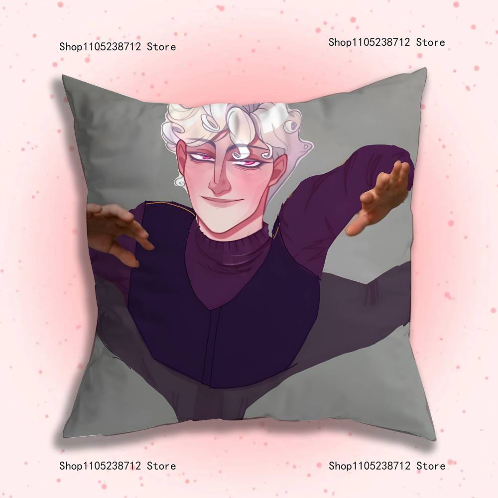 Game D-Dating K-Killmulator Pillow Covers Cartoon Sofa Decorative Home Double-Sided Printing Short Plush Cute Cushion Cover