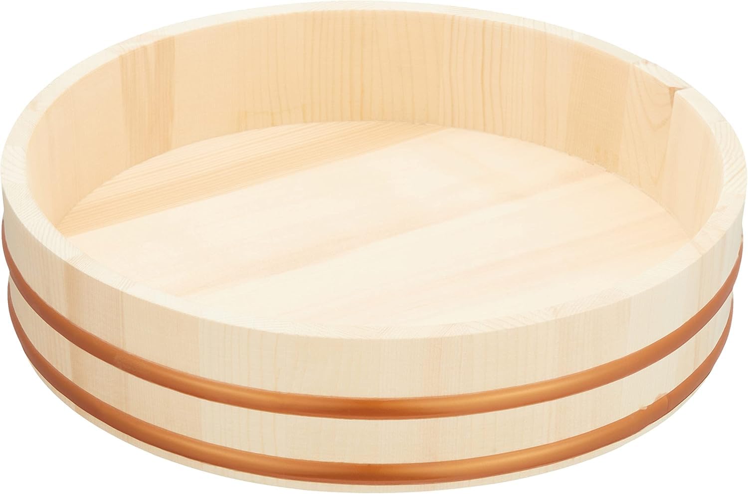 [Online Exclusive] Pearl Metal Rice Tub, 33cm, Approx. 5-cup capacity, Wooden, AZ-7035