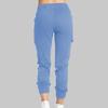 Side Pockets Ankle Banded Women Pants Slim Drawstring Mid Waist Sweatpants Streetwear