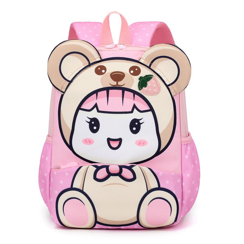 Elementary school schoolbag female 2025 new cartoon cute kindergarten schoolbag 5-9 years old children s spine backpack male