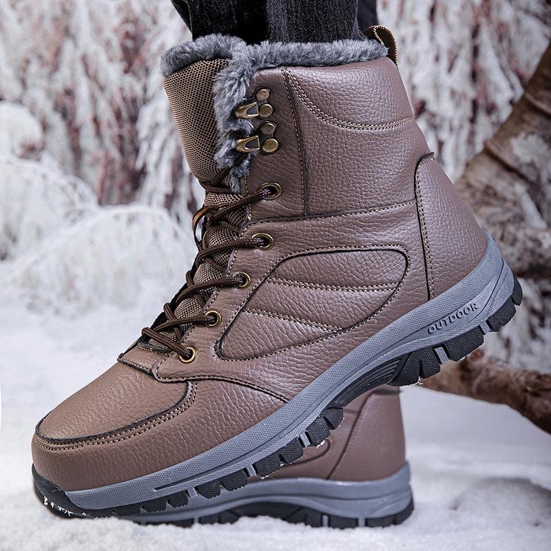 Men Winter Snow Boots Outdoor Male Plush Shoes Thick Sole Sneakers Botines Tenis Keep Warm Fashion Ankle Boots Size 39-48