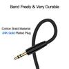 Black Male to Male 2/3/5M Aux Extension Cord Digital Cables Audio Cable Video Cable