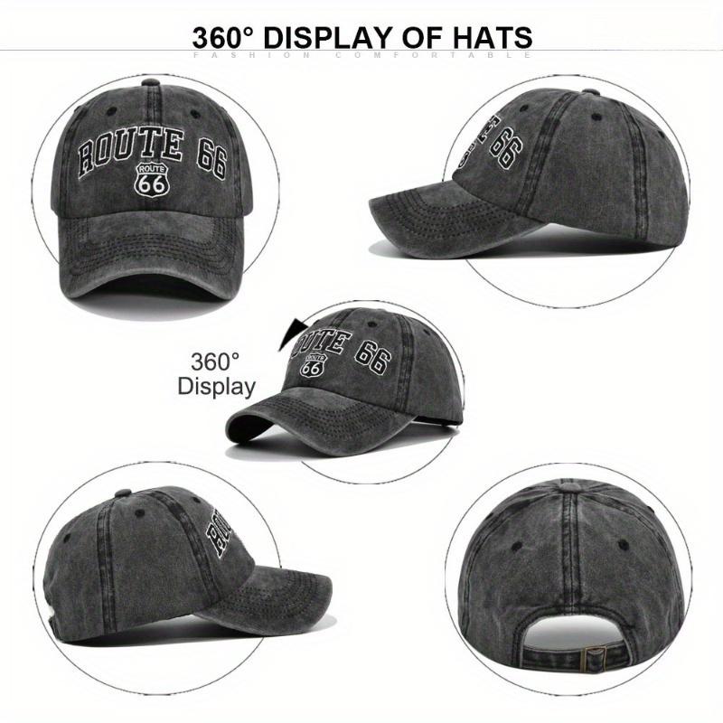 ROUTE 66 Letters Embroidery Baseball Cap Women Men Fashion Cotton Snapback Hat Hip Hop Trucker Dad Caps Outdoor Sun Hats gorras