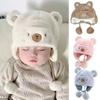Winter Newborn Bonnet Hats Soft Boys Girls Beanie Cap Cute Baby Bear Hats  Kids