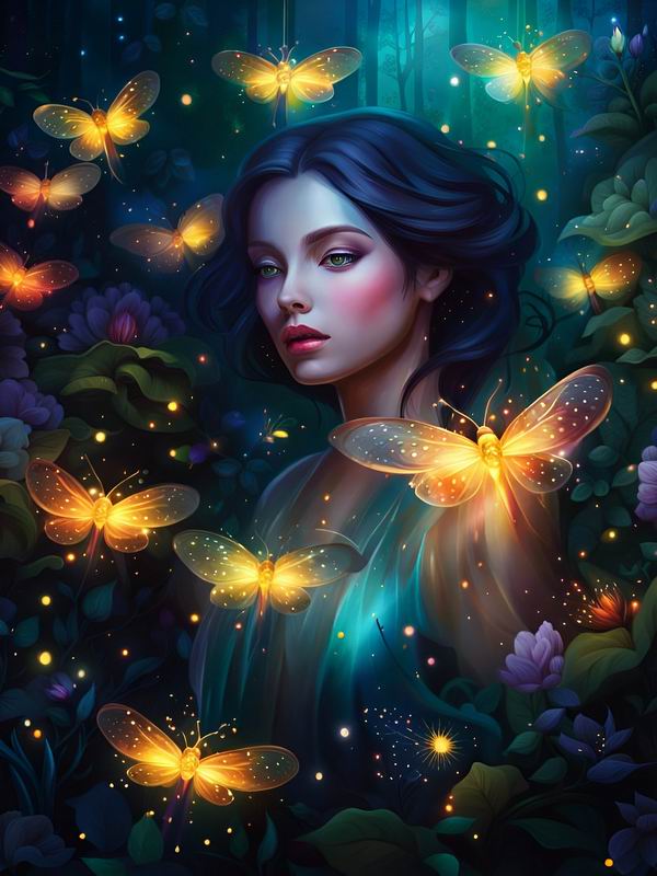 Diamond Painting New Collection 2024 Butterfly Woman Flower Diy Full Square Round Drill Rhinestone Embroidery Sale Girl Mosaic Cross Stitch Kits