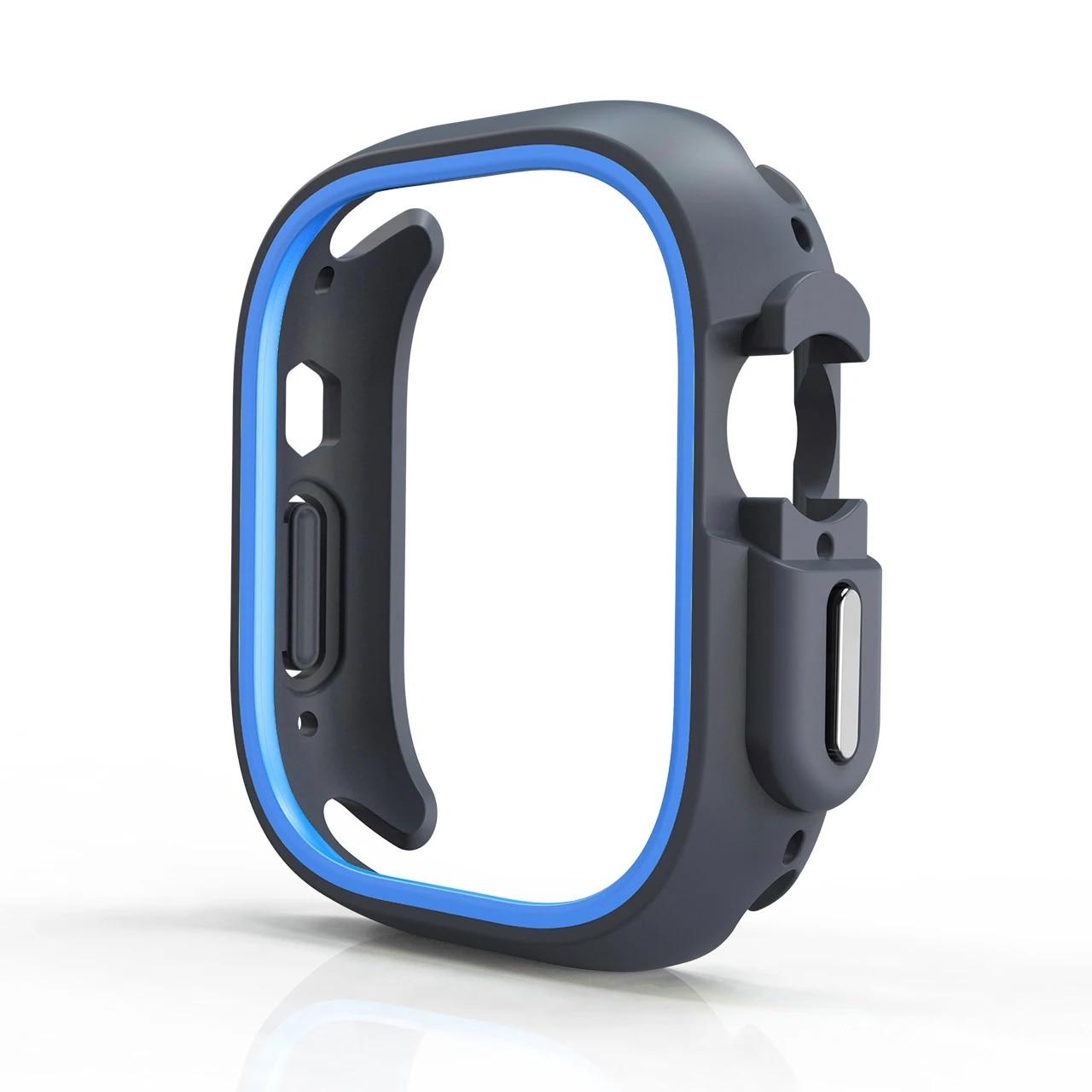 

Rubber Case For Apple Watch Ultra 2 Case 49MM 45MM Frame Protective Bumper Cover 41MM 45MM For iWatch Series 9 8 7 6 5 44MM 40MM 41mm-Series 9 8 7