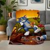 Tom & Jerry Kids Room Decor PosterBlanket Flannel Throw Blanket for Sofa, Bed, Travel, Camping, Office