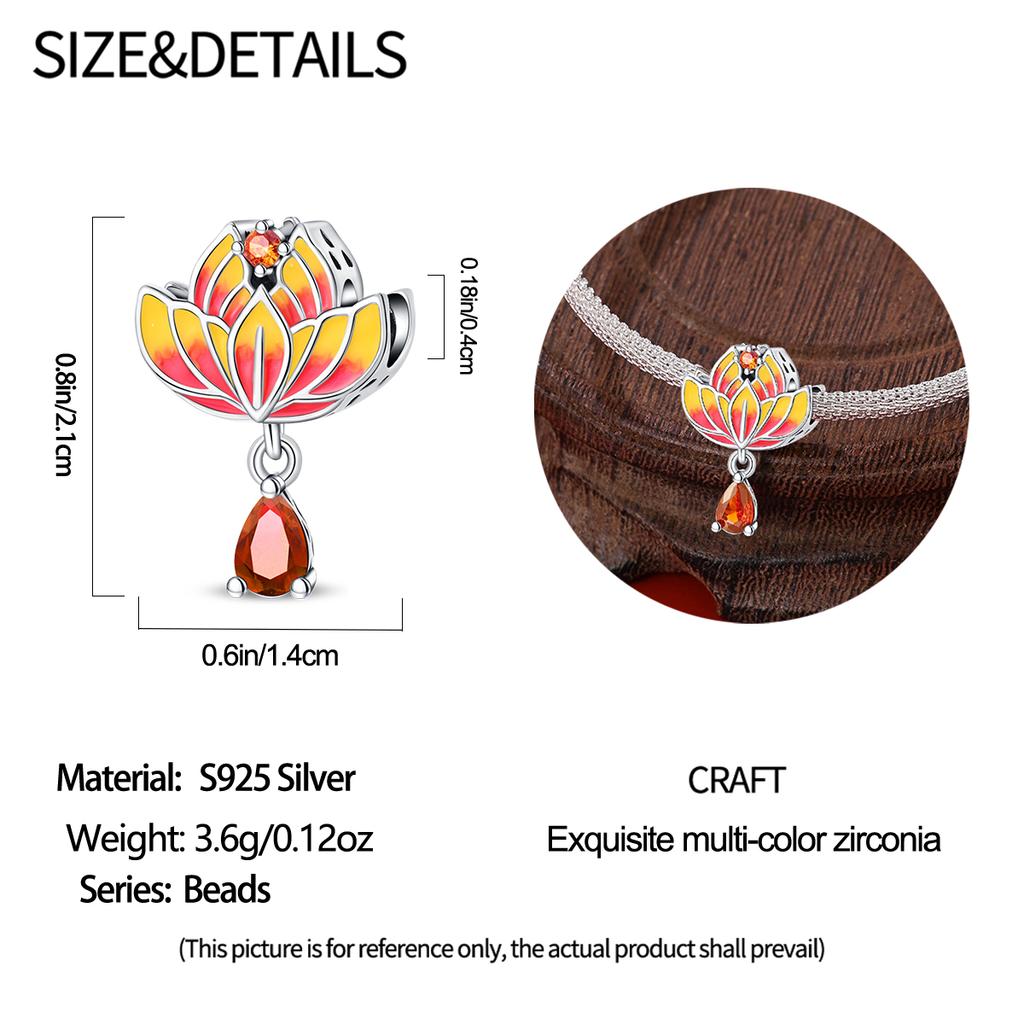Lotus Lantern Charms   Copper Original Beads Fit Original  Charms Bracelet Beads Jewelry Gifts For Women