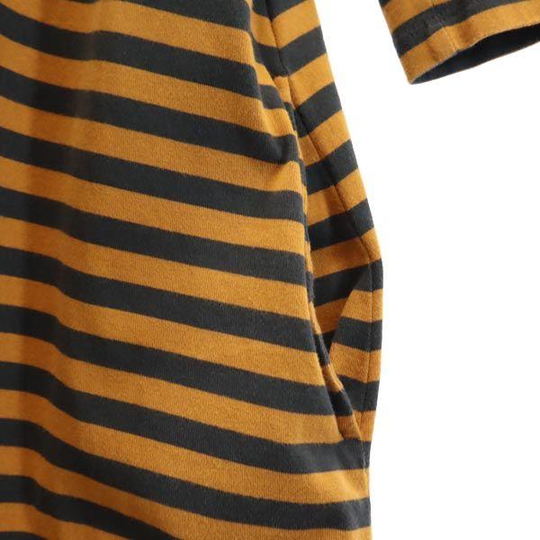 marimekko Border Pattern 7 minutes sleeve T-shirt one piece S Women Used