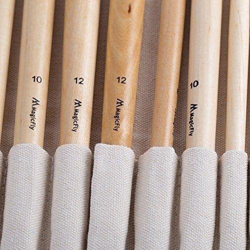 36/24 Pcs Paint Brushes Art Set for Acrylic Oil Watercolor Gouache