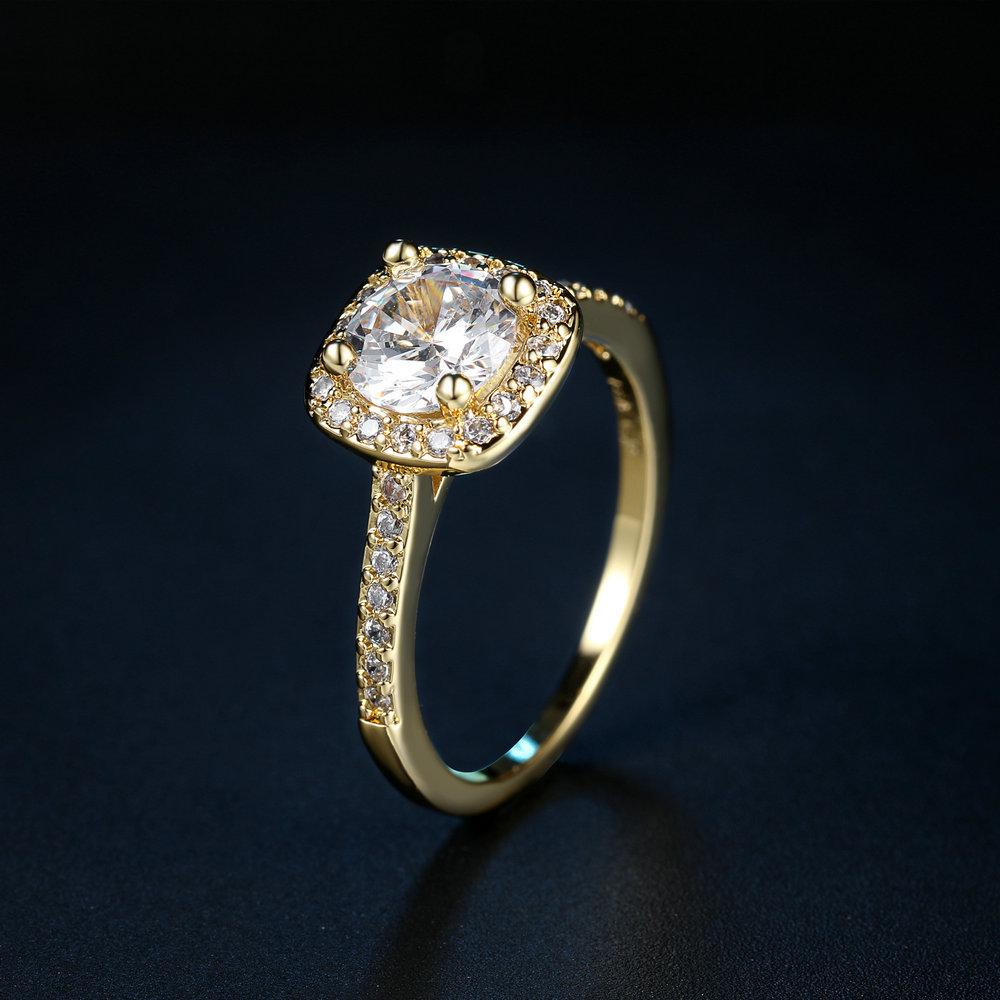 New Fashion Wedding Rings For Women Classic All Size Zircon White Gold Color Engagement Anniversary Ring Jewelry  R531