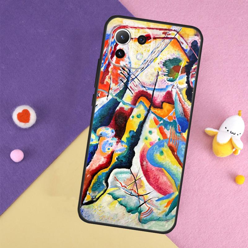 Wassily Kandinsky Abstract Artistic Case For Xiaomi 15 13 14 Ultra 14T 11T 12T 13T Pro POCO X7 Pro X3 X5 X6 F5 F6 M6 Pro Cover