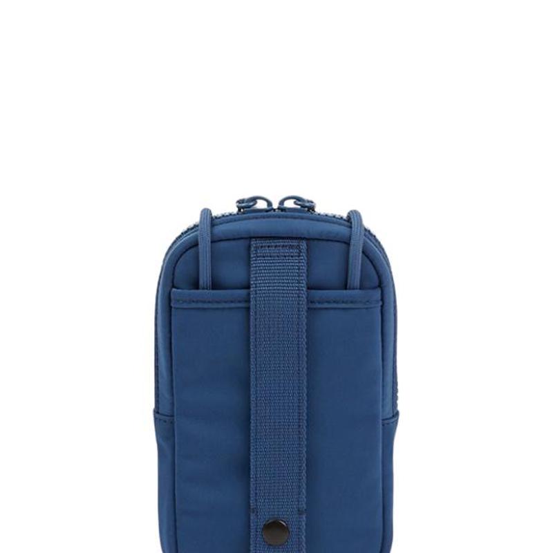 Kenzo Letter Logo Pattern Fashion Zipper Closure Fabric Phone Bag Unisex Bags Navy-Blue FD65PM208F30