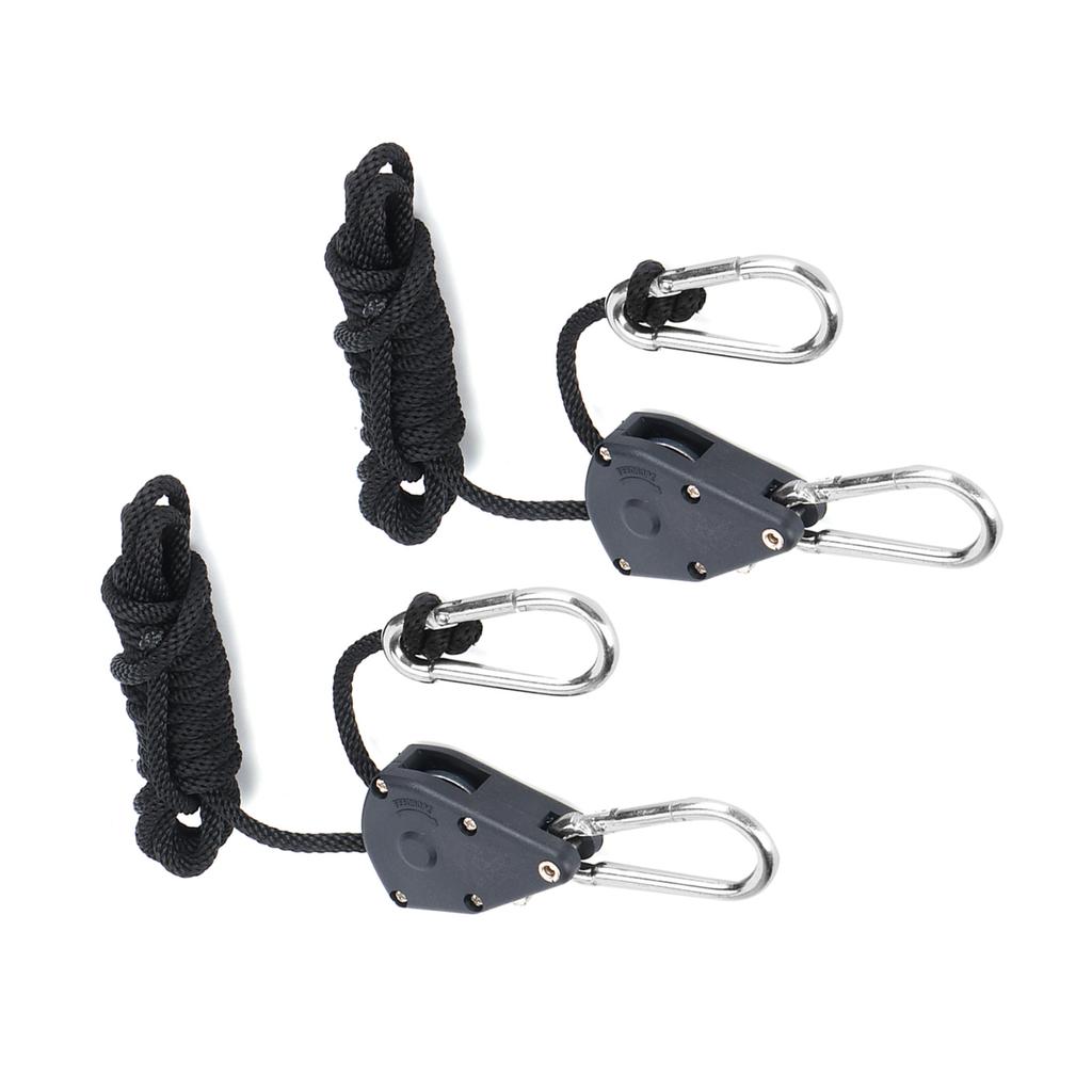 2 Piezas Colgador de Clip de Cuerda 1.8m Ajustable Polea de Cuerda para Luz de Crecimiento de Plantas Accesorios
