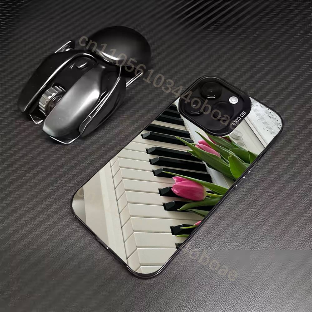 Piano Classical Music Phone Case For iPhone 17,16,15,14,13,12,11,Pro,MAX,Plus TPU Soft To Skin-friendly Cover