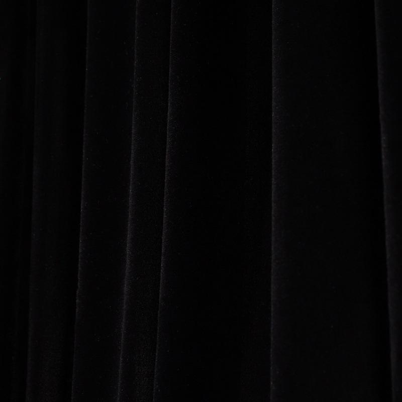 Черная светопоглощающая золотая бархатная ткань: Сценический занавес и фотофон