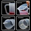 Functional 3000ml Measuring Pitchers with Lid Plastic Measuring Pitchers with Lid for Paint Mixing and Kitchen Use