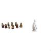 Christmas Penguin Nativity Figurines Set Religious Tabletop Ornaments Resin Animal Statue