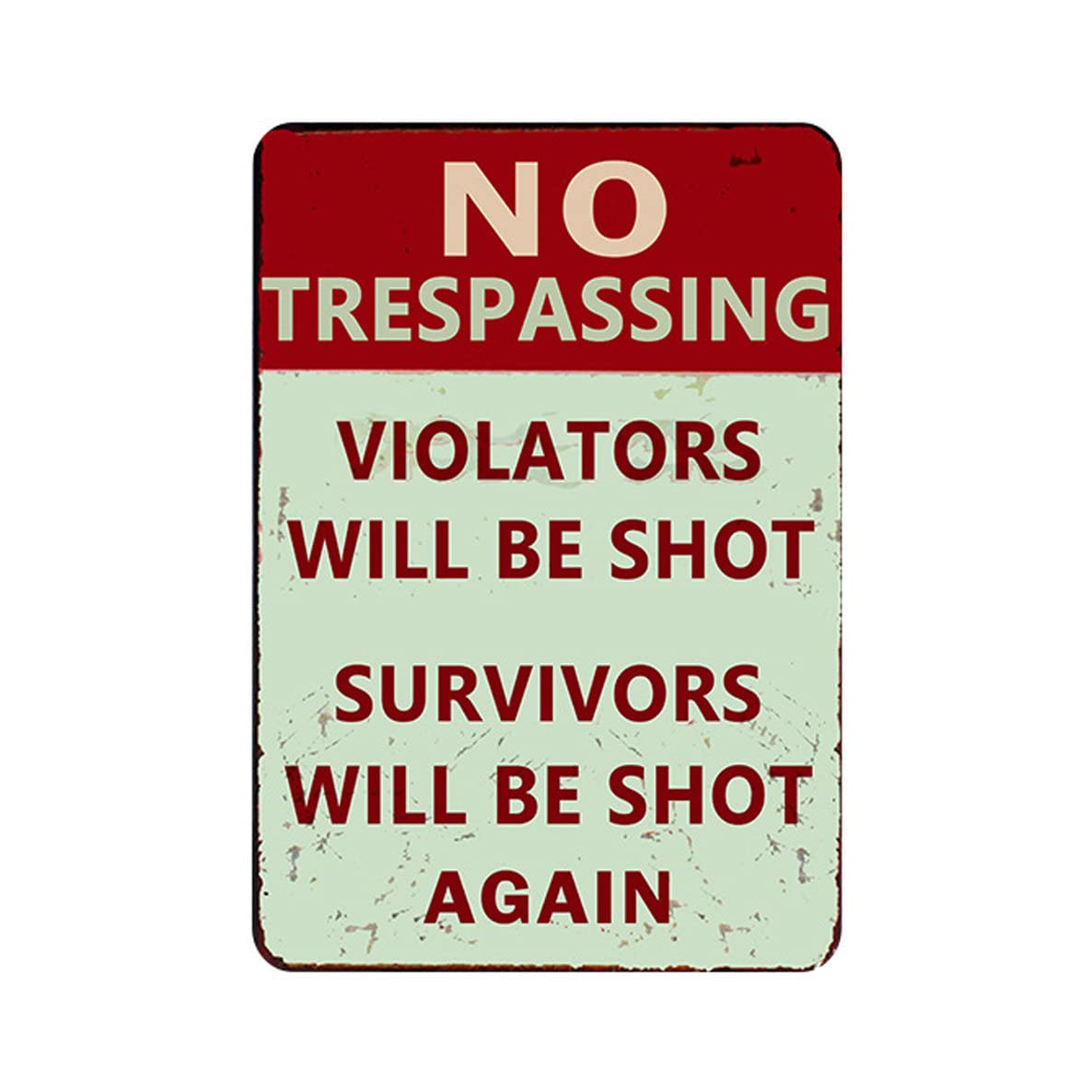 

ALOHAMONI American USA Tin Plate Vintage Metal License Antique Retro West Hawaii Property Sign, Plate, Plate, Warning, California, Coast, (Private 1