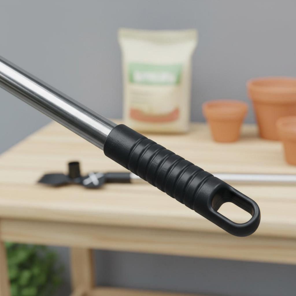 6 Tine Garden Rake Hoe Heavy Duty ScrewFixed Connection Manual Weeding