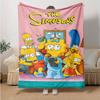 1Pc Simpsons Family Blanket Soft And Comfortable Casual Warm Camping Travel Christmas Halloween Gift M921759