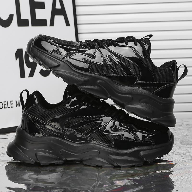 Fashion outdoor lightweight small platform dad shoes men's new autumn heightening, lightweight and breathable sports shoes