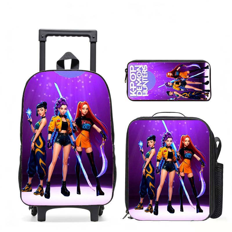 Kpop Witch Hunters Casual Backpack Digital Printing Men'S And Women'S Commuter Backpack Rod Backpack Student Bag