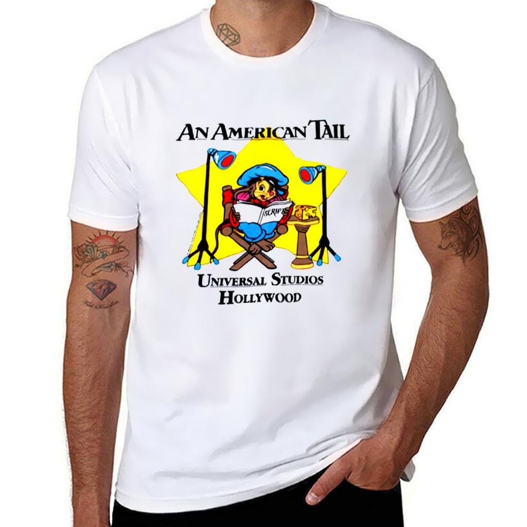 1986 An American Tail Vintage Fievel Mousekewitz TShirt Large Size Breathable Tee