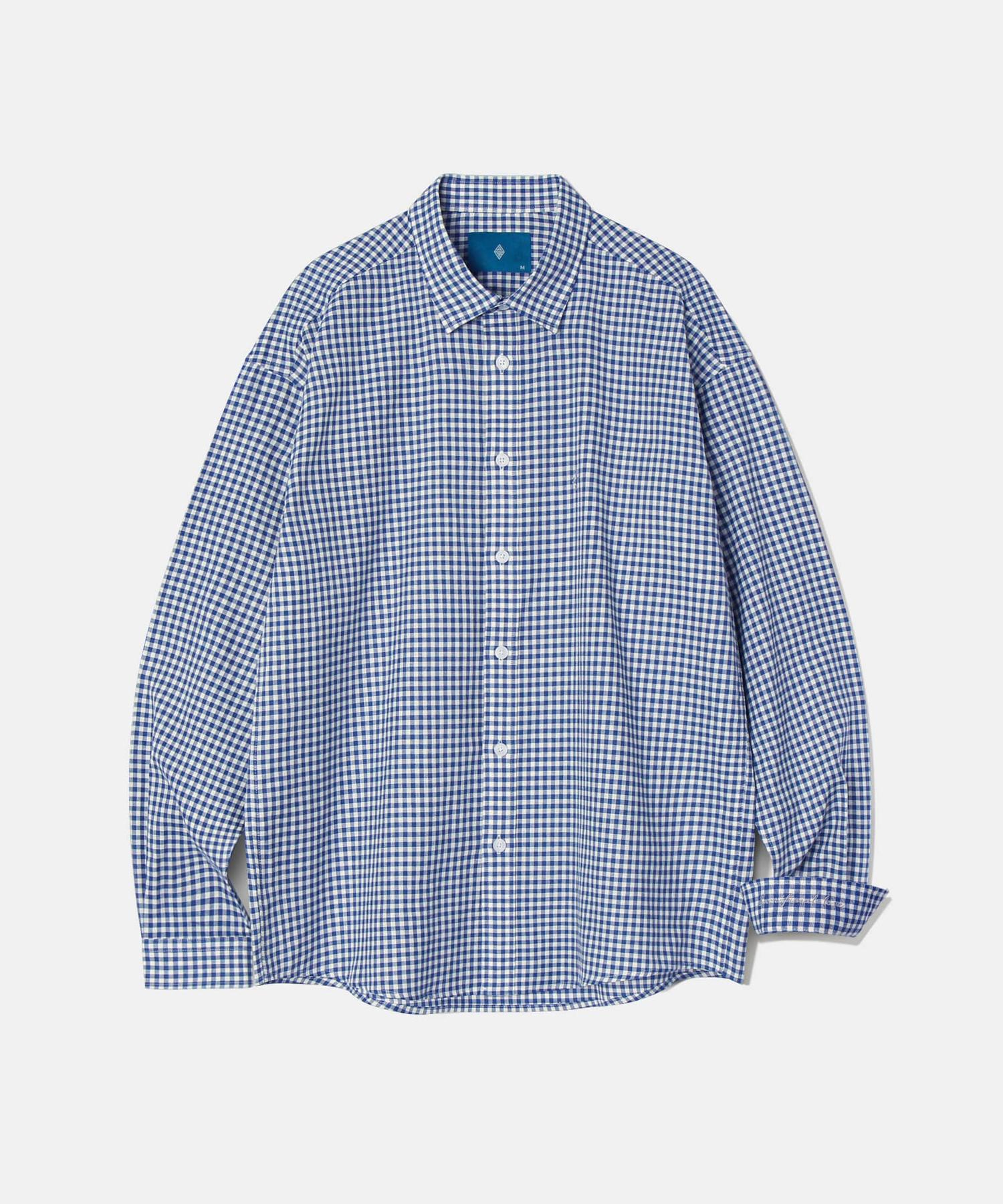 Diamond Leila Gingham Check Shirt S101 Blue Blue/L