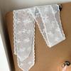 Soft Wrap Lace Hair Scarf Adjustable Ribbon Hair Strap French Sweet Bow Headband  Wedding