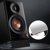 Space Efficient Ergonomic Speaker Stands with AntiVibration Pad for Bookshelf Speakers and Amplifiers