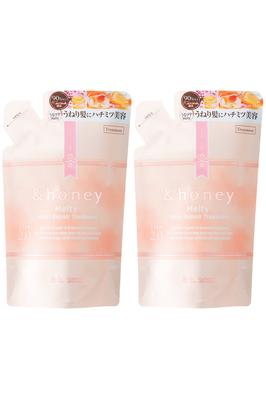 Melty Moisture Repair Treatment Refill Set 350g Rinse Conditioner &honey 2.0 (2 Packs) &