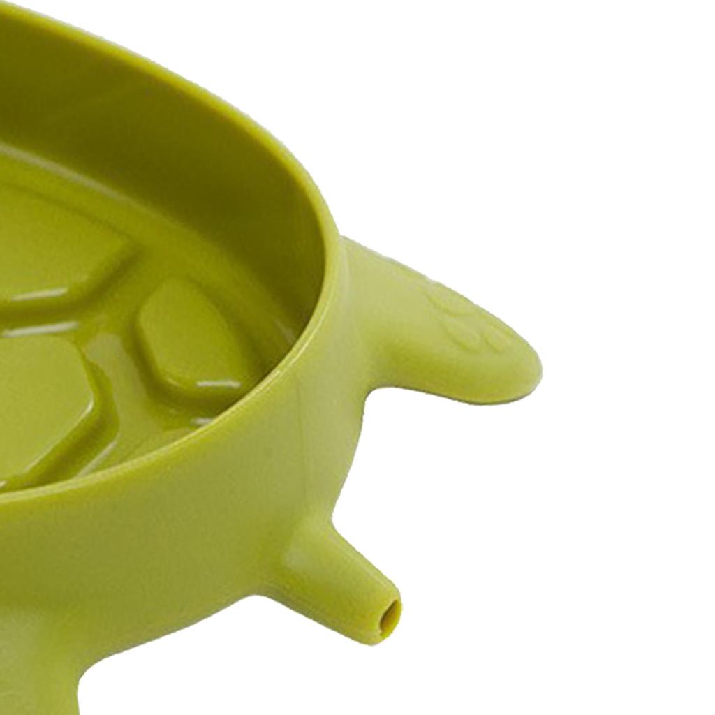 Sabun Kutusu Kaymayı Önleyici Kuyruk Tahliye Tasarımı Kaplumbağa Şekli Karikatür Sabunluk Banyo Çamaşır Odası için