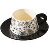 French Retro Coffee Cup And Saucer Set, High-End Exquisite Breakfast Cup, English Afternoon Tea Ceramic Cup Souvenir