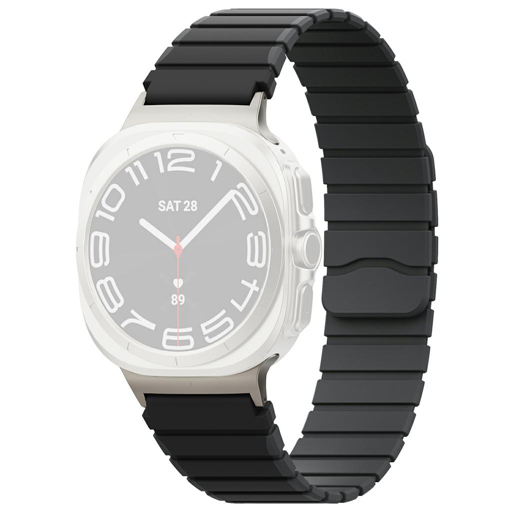 Watch Band for Samsung Galaxy Watch Ultra 47mm Magnetic Dual-Color Silicone Strap