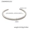 18K Gold-Plated Stainless Steel Geometric Bamboo Joint Multi-Color Cuff Bracelet Set