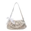 2025 summer new super hot small bag women's fashion versatile niche design one-shoulder crossbody bag pleated cloud bag