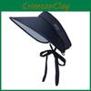 Ice Silk Sun Hat With Large Brim And Uv Protection For Casual Summer Wear