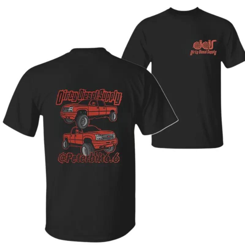 Dirty Diesel Supply Peterbilt 6.6 Truck T-Shirt – Black Graphic Tee Featuring L