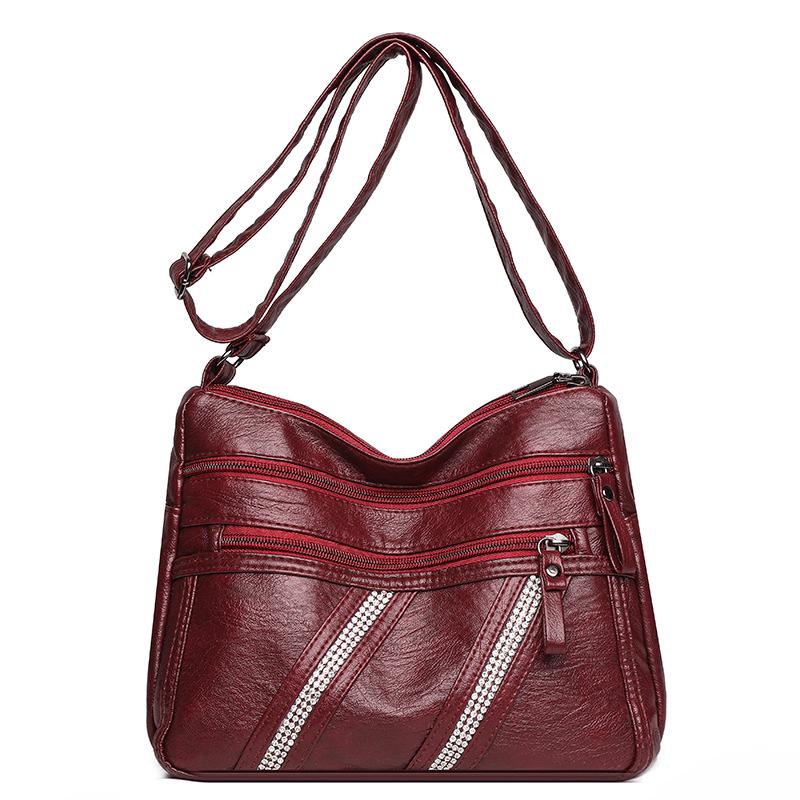 

Сумка через плечо Универсальная сумка-мессенджер через плечо Рюкзак кросс-боди красный