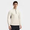 Fila Fleece Version Warm Simple Sports Training Comfortable Versatile Knitted Long Sleeve T-Shirt Men Tops Egrets-White A11M611217FWT