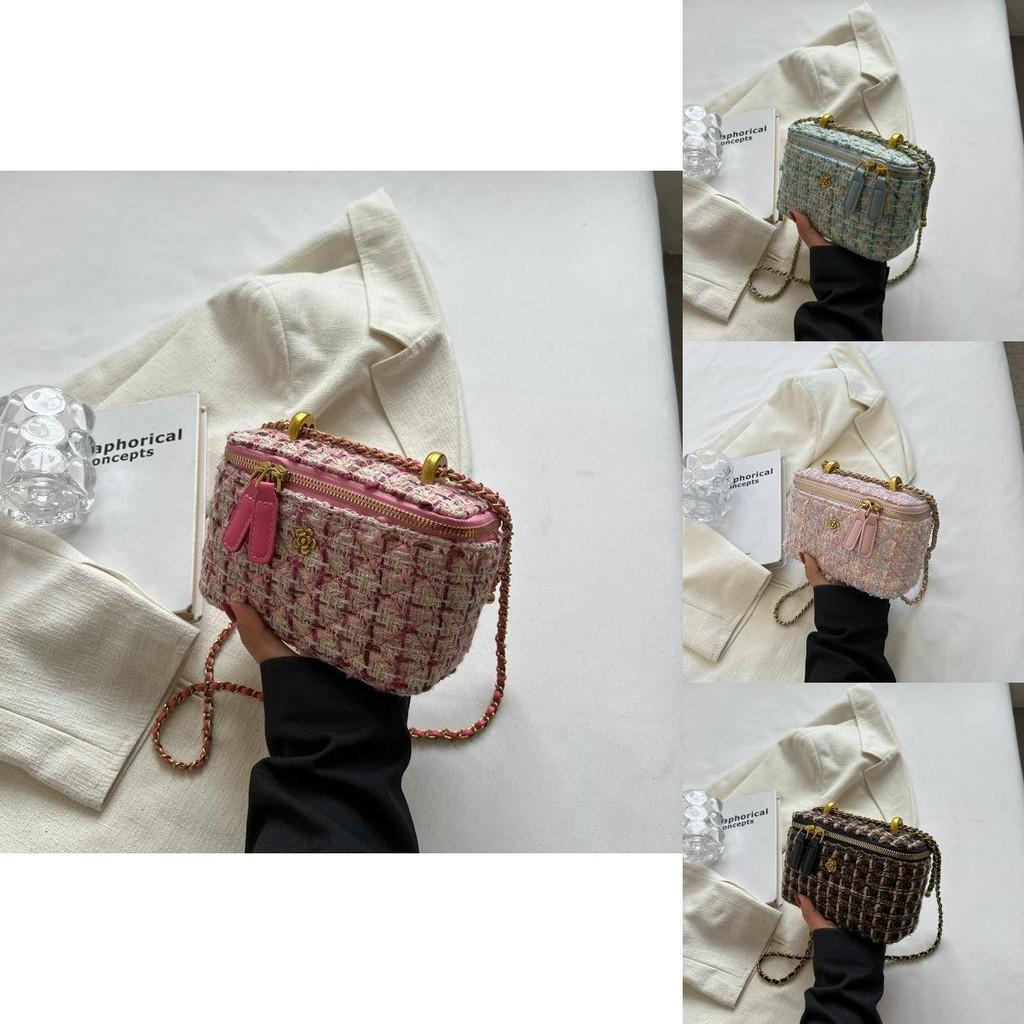 Elegant Mini Chain Bag For Women Stylish Box Design Soft Polyester With Multiple Colors