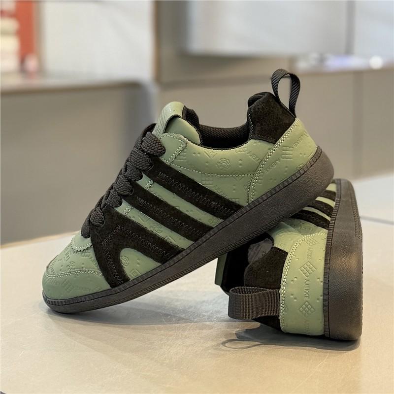 Men's Shoes Casual Sneakers Board Shoes Black, Green, White