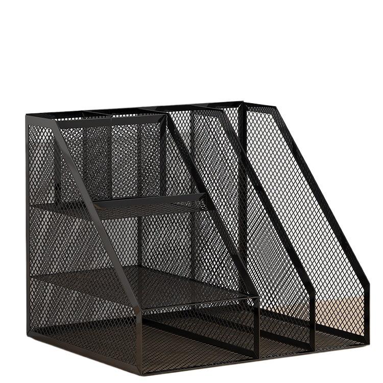 Metal Office Desk File and Bookshelf Organizer