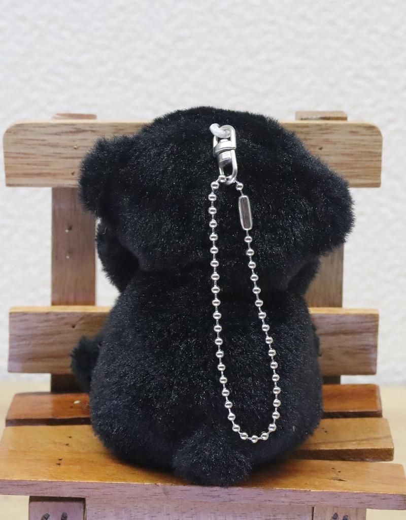 Take Off Asiatic Black Bear Plush Toy Strap Initial Charm Prank Series [N] Angel's