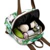 Women's Tropical Floral Nylon Backpack - Lightweight Multi-way Shoulder Bag for Travel & Daily Use
