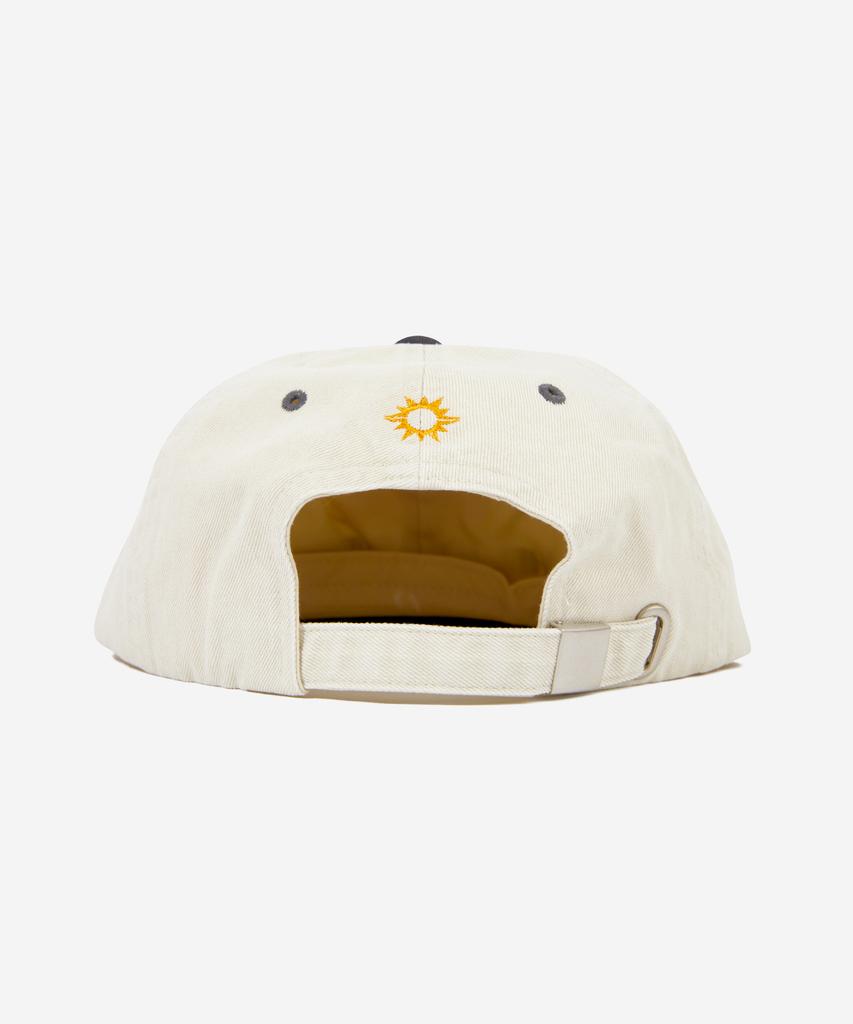 HELLO SUNRISE Two Tone Washed Og Logo 6Panel Cap_Oatmeal Beige & Charcoal