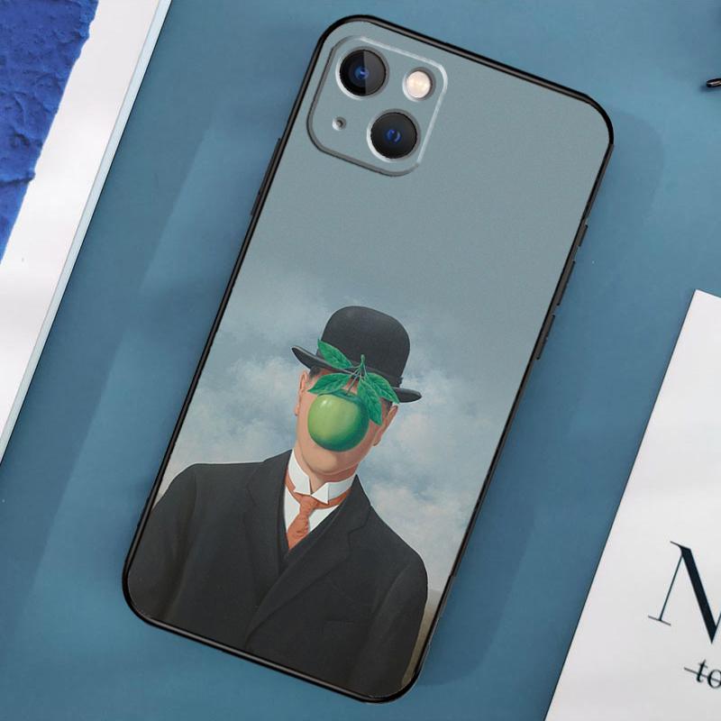 Rene Magritte Phone Case For iPhone 15 13 12 11 14 Pro Max Mini X XR XS MAX SE 2020 7 8 Plus Back Cover