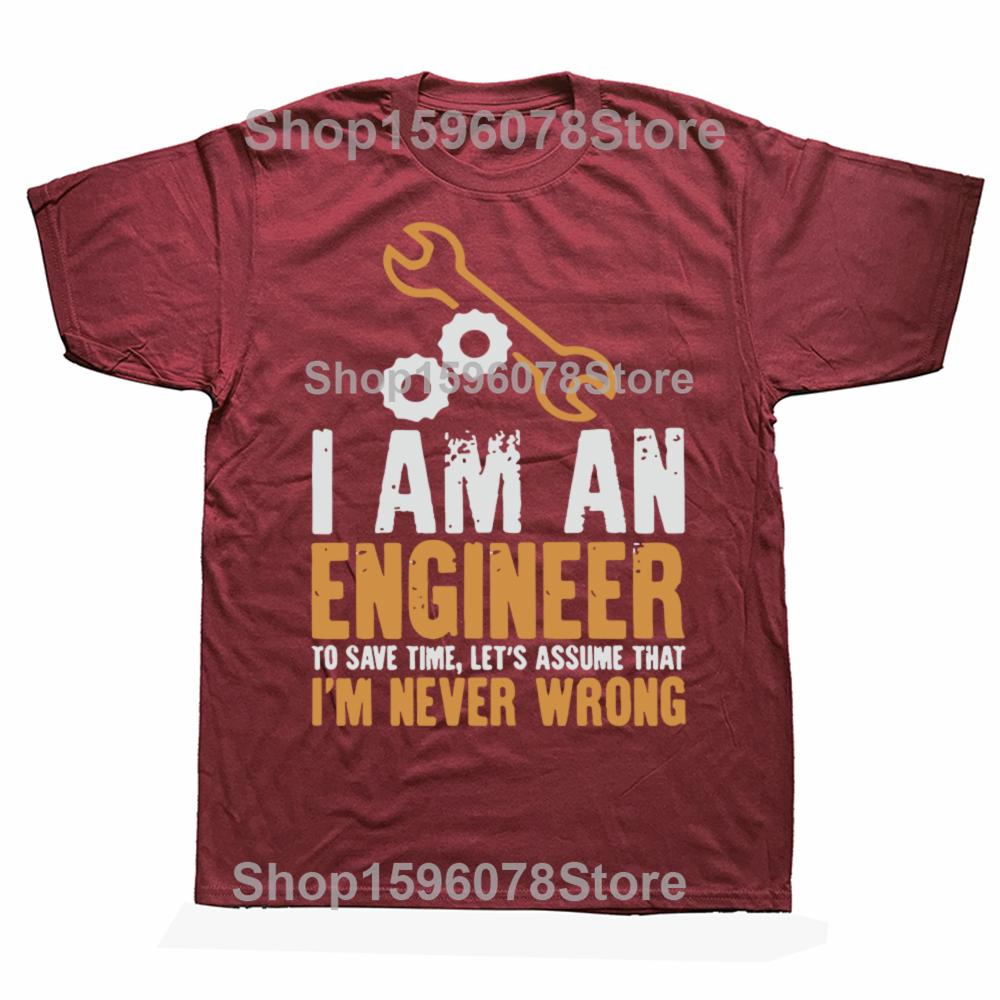 Funny Trust Me Im An Engineer Graphic Tshirts Men Womens Fashion Casual Tshirt 100 Cotton Loose Oversized T Shirt Summer